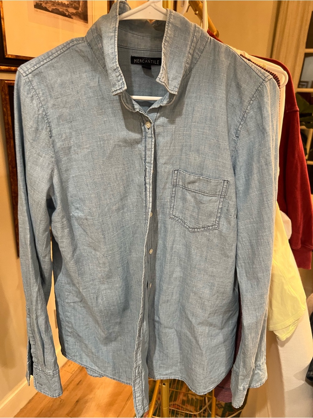 Jcrew Light Blue womens Chambray Shirt